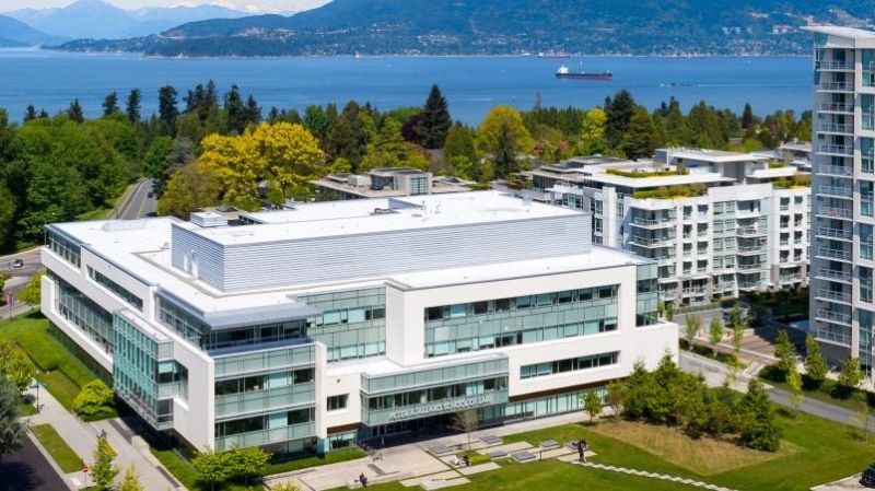 Allard Hall, the law school building at UBC, is seen in this photo from the university.