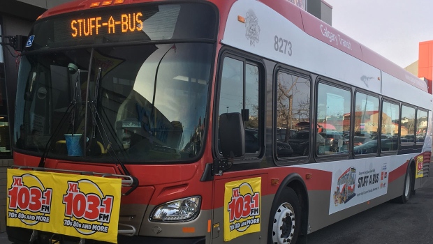 Calgarians help support the Food Bank with annual Stuff-a-Bus event