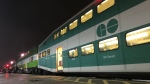 A GO Train seen at the Kitchener station on Nov. 11, 2019. (Dan Lauckner / CTV Kitchener)