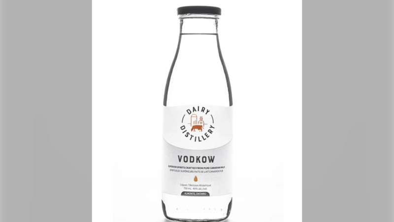 Vodkow, a lactose and sugar-free vodka made out of milk, is coming to Alberta. (DairyDistillery.com)