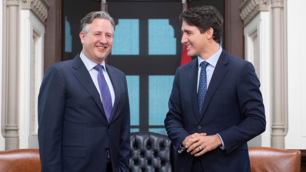 Kennedy Stewart and Justin Trudeau 