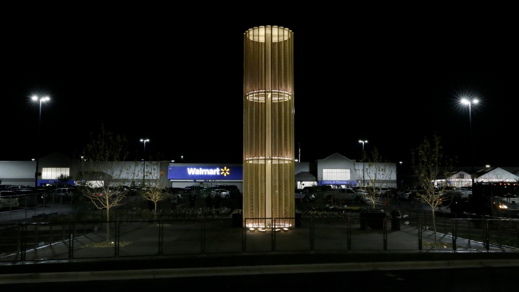 Memorial for Texas Walmart shooting victims 