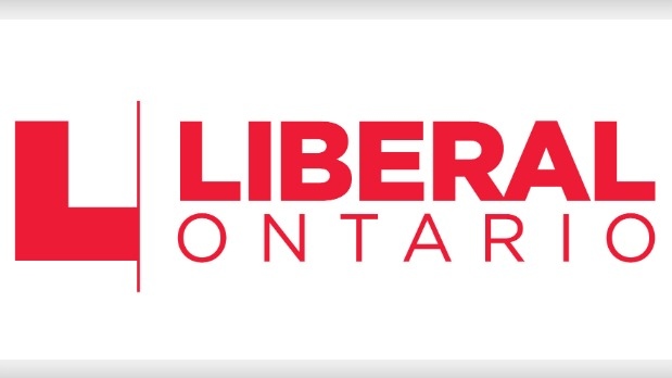 The logo for the Liberal Party of Ontario is seen 