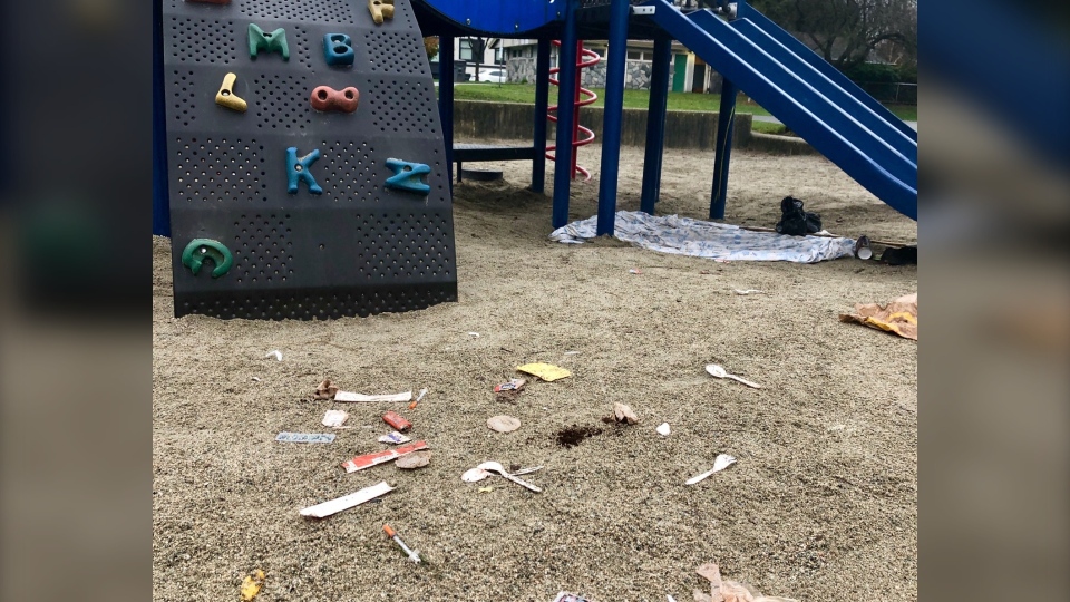 Vancouver playground needles
