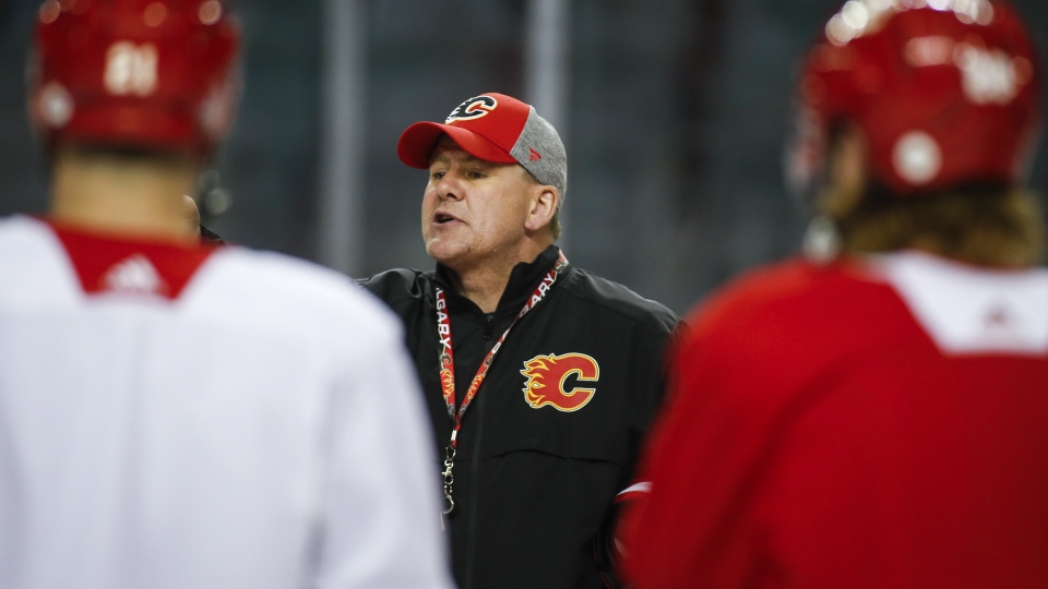 Calgary Flames' head coach Bill Peters