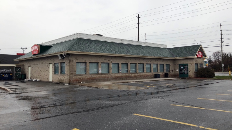 An overnight fire has damaged the Sushi Kan restaurant in Ottawa’s east-end on Wednesday, Nov. 27, 2019.