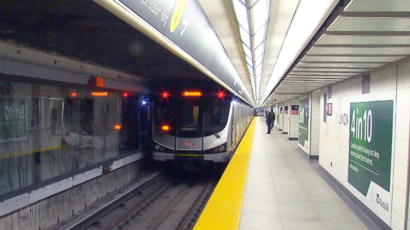 A TTC subway train is seen in this photo. ( CTV News Toronto) 