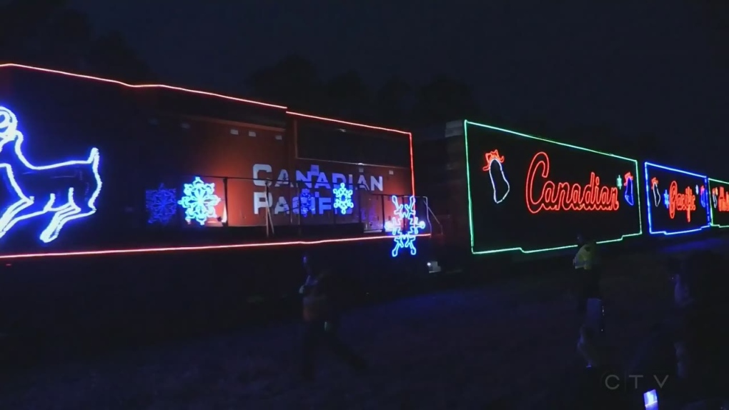 Holiday train rolls into town