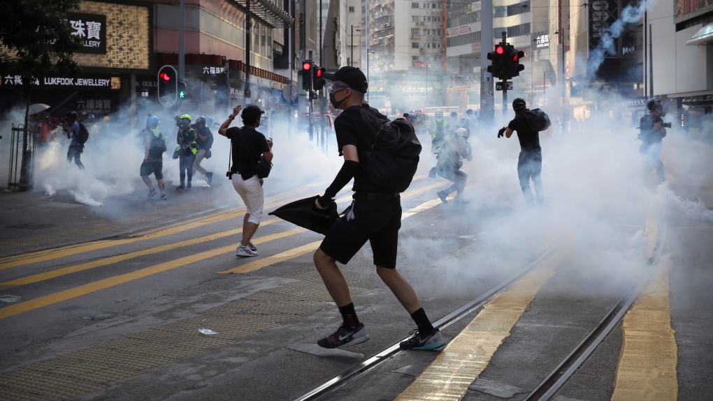 Hong Kong tear gas