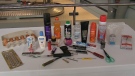 A look at some of the items not allowed in a carry-on bag. 