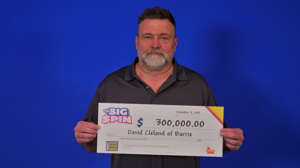 David Cleland wins lottery