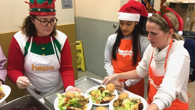 Hope Mission meal, Dec. 9, 2019