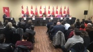 Ontario Liberal Party leadership candidates participate in a debate in Windsor, Ont. on Thursday, Dec. 12, 2019.
(Angelo Aversa / CTV London) 