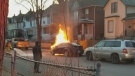 Windsor car fire