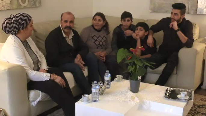 The Gneid family fled from Syria to Lebanon in 2012, arriving in Canada in June 2017. (CTV News)
