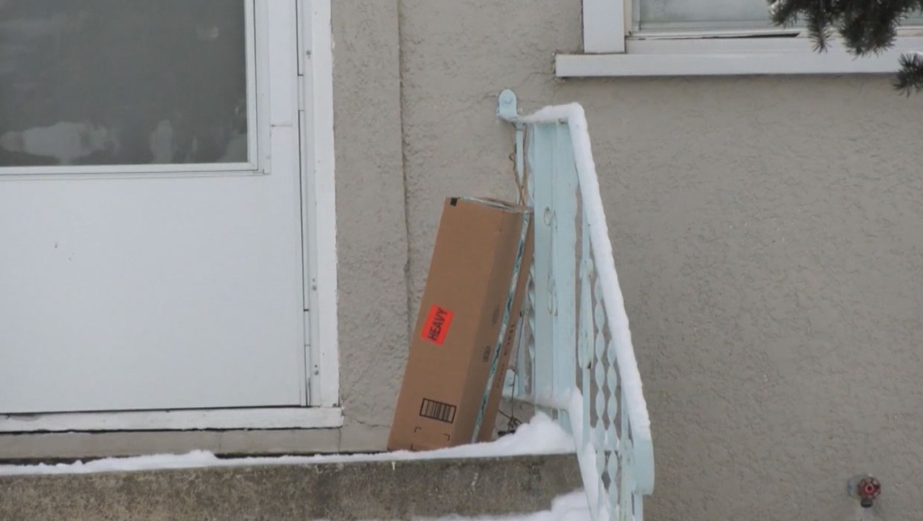 calgary, porch pirate, package, ups, canada post, 