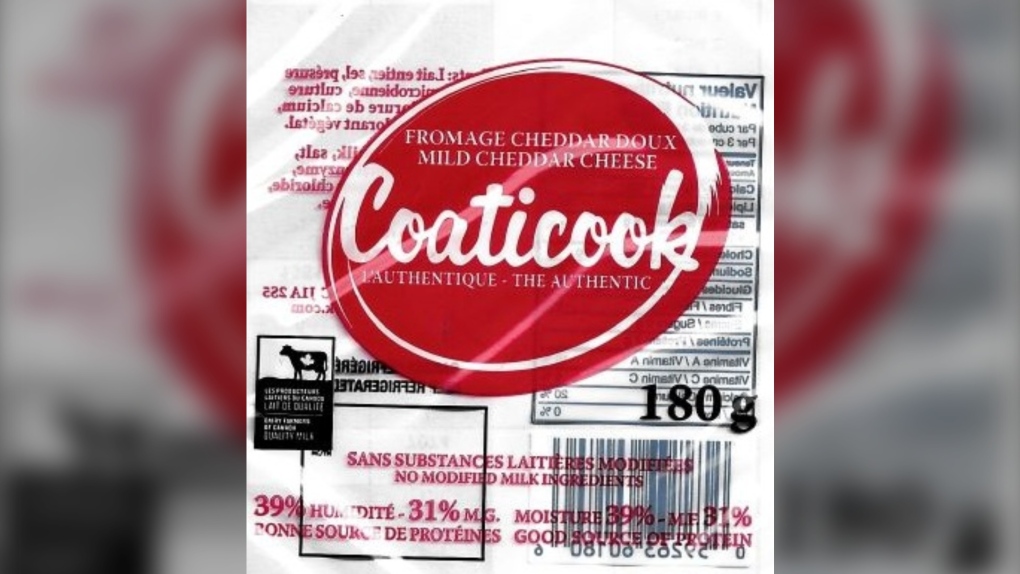 Coaticook cheddar cheese recalled 
