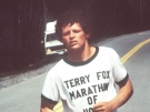 In this 1980 file photo, Terry Fox runs to raise awareness for cancer in the Marathon of Hope. (The Canadian Press)