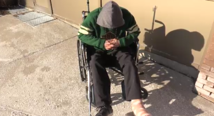 A man found in a garbage truck on Monday is recovering from surgery on his ankle on Saturday, Dec. 21, 2019. (Brent Lale / CTV London)