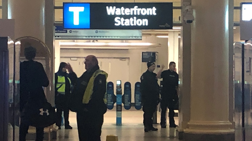 Suspicious package at Waterfront Station