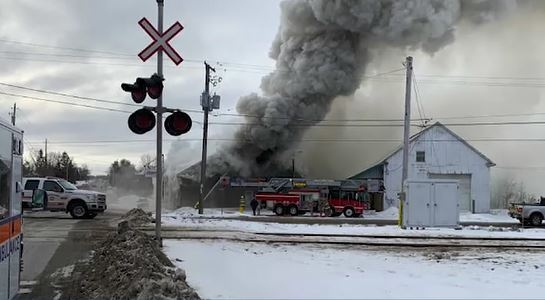 Fire at business in Verner