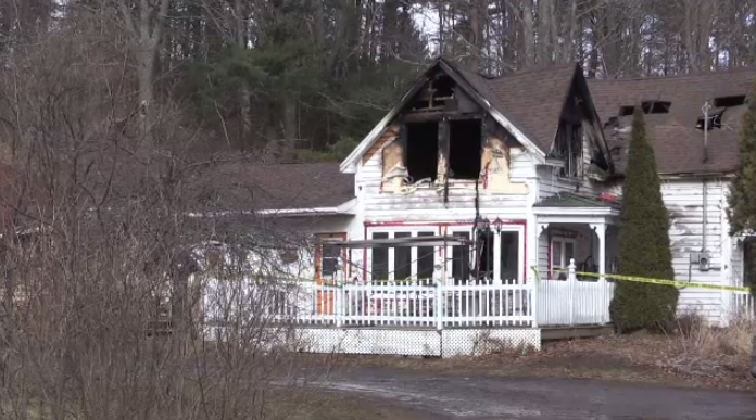 "The homeowner attempted to extinguish the fire before exiting, but to no avail,” says Johnstone. “Smoke and heat drove him back – then he attempted to extinguish part of the fire that was on the exterior at that time, but it was no avail."