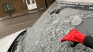 Freezing rain in Montreal - FILE PHOTO. (Daniel J. Rowe/CTV News)