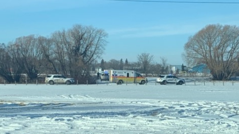 RCMP and medical crews found a 52-year-old man dead in Selkirk Park in Selkirk, Man, on Dec. 28, 2019. (Submitted: Gary Fey)