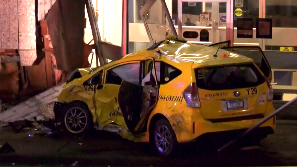 Taxi crash Vancouver