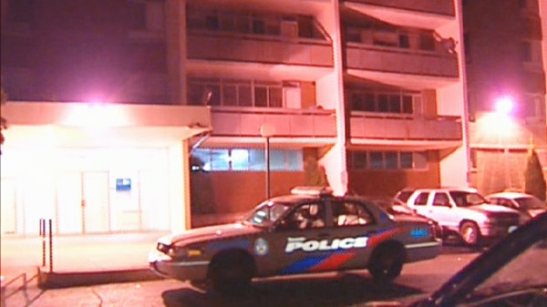 Toronto police say they were at an apartment building on Morningside Avenue when a man jumped from the fifth floor balcony. The SIU is investigating.