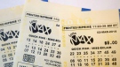 A Lotto Max ticket is shown in Toronto on Monday Feb. 26, 2018. (THE CANADIAN PRESS)