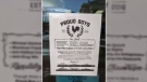 Posters associated with a controversial group are popping up in Brantford.