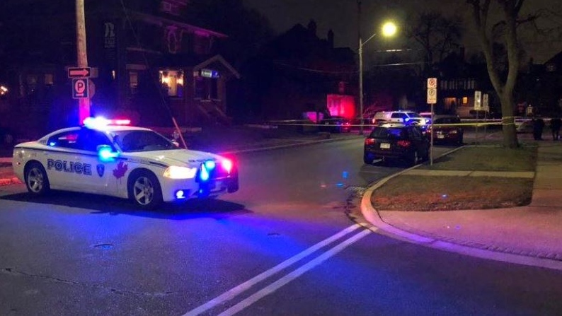 Windsor Police Service holds the scene of a sudden death on Pelissier at Elliott Street on Friday January 3, 2020. (Photo by AM800's Gord Bacon)