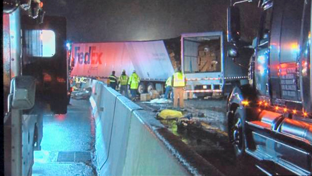 Five dead and dozens injured in horror crash on Pennsylvania Turnpike