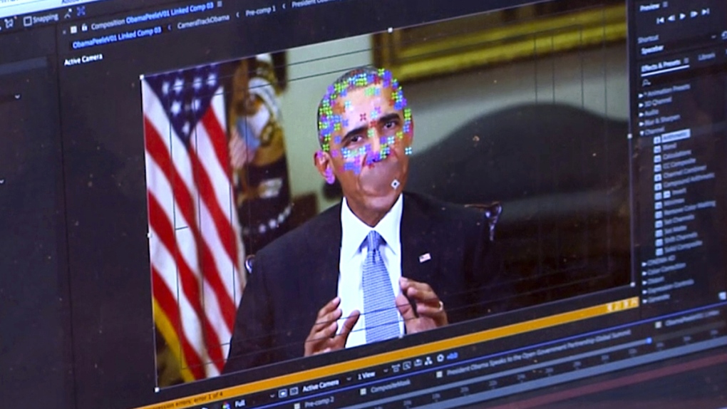 Deepfake video of former U.S. President Obama