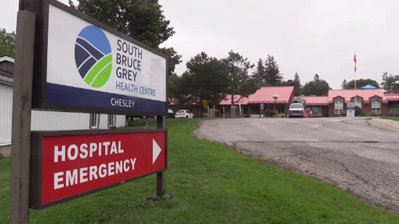 The Chesley Hospital, part of the South Bruce Grey Health Centre, in Chesley, Ont. is seen in this file photo. (Scott Miller / CTV London)