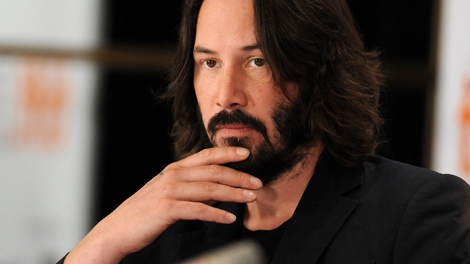 Actor Keanu Reeves participates in ae news conference at the Toronto International Film Festival on Tuesday, Sept. 15, 2009. (AP / Evan Agostini)