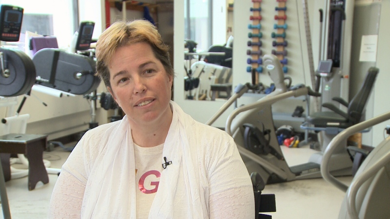 Marcie Stevens vows to walk again after losing her legs in the 2019 Westboro bus crash 