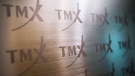The TMX Group logo, home of the TSX, is shown in Toronto on June 28, 2013. THE CANADIAN PRESS/Aaron Vincent Elkaim