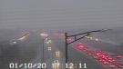 Traffic cameras show backups along the E.C. Row Expressway in Windsor on Jan. 10, 2020. (Courtesy MTO) 