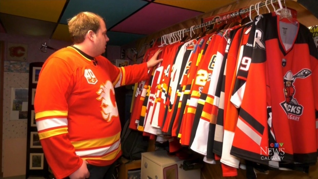 Canmore man collects jersey from every era of Calgary's pro hockey