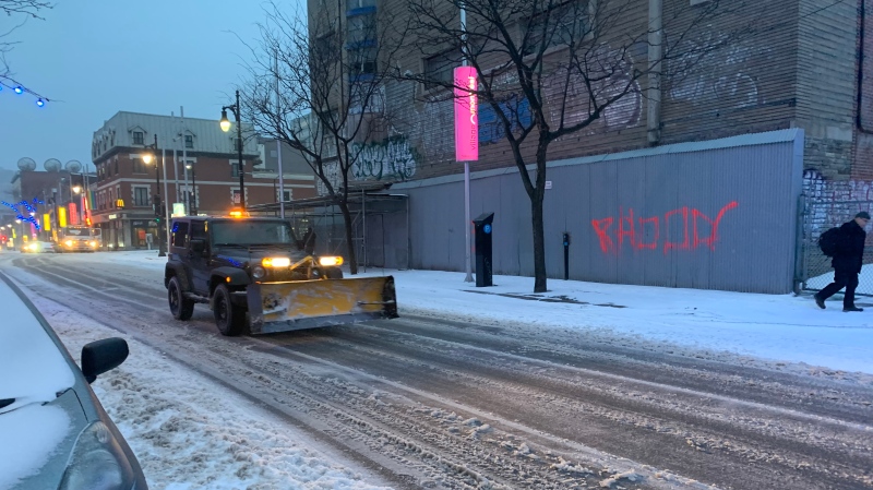 The province woke up to power outages and icy road conditions across Quebec Jan. 12, 2020. (Daniel J. Rowe/CTV News)