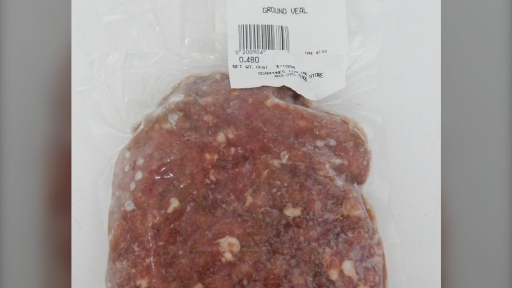 Recalled, frozen fround veal, The Italian Store, 