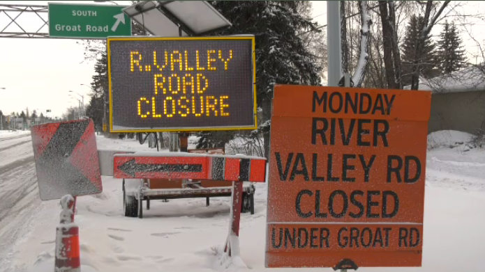River Valley Road Closure Delay