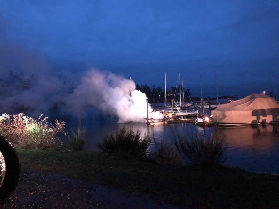 Nanoose boat fire