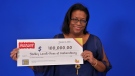 Shelley Lovell-Rees of Amherstburg is $100,000 richer after winning with Instant Wild Cards. (Courtesy OLG)