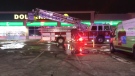 Crews were called to a fire at the Dollarama at 300 Tecumseh Rd. E in Windsor on Wednesday, Jan. 23, 2020. (Alana Hadadean / CTV Windsor) 