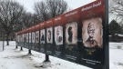 Black history murals have a new home in Sandwich Town on Jan. 22, 2020. (Rich Garton / CTV Windsor)