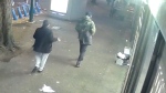 Vancouver police have released surveillance footage from the West End on Nov. 30, 2019 when a man was seriously assaulted. They hope to speak with three people who they believe know what happened. (Vancouver Police Department)
