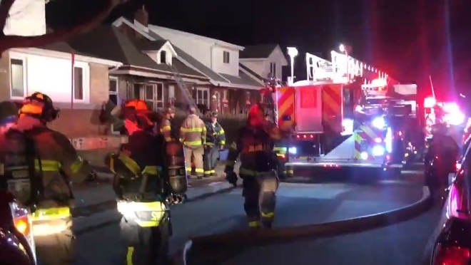 Fire crews were called to the 1100 block of Elm Avenue in Windsor on Wednesday, Jan. 29, 2020. (Alana Hadadean / CTV Windsor)